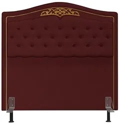 Cabeceira Cama Box Casal Queen 160cm com Tachas Imperial Veludo J02 Vi