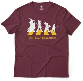 Camiseta Unissex The Road to Mordor O Senhor dos Anéis - Vinho - GG