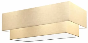 Plafon Para Sala Retangular SL-3044 Cúpula Cor Algodão Crú