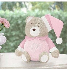 Ursa Quarto Bebê Menina Rosa Clássico 18cm Grão de