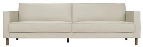 Sofa Lana 4 Lugares Linho Cru Pes Nozes 280cm - 73746 Sun House