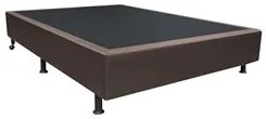 Base Box para Cama Casal 138x188cm Liz S05 Sintético Marrom - Mpozenat