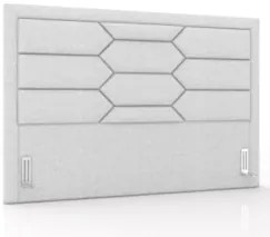 Cabeceira Cama Box Casal King 195cm Texas Z37 Linho Cinza Claro - Mpoz