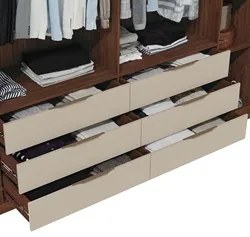 Guarda Roupa Casal 6 Portas Martin C01 Havana/Off White - Mpozenato