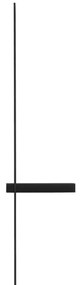 Arandela Led Metal Aluminio Preto 12w 3000k Trail