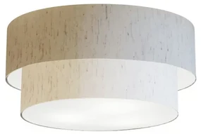 Plafon Para Dormitório Cilíndrico SD-3017 Cúpula Cor Linho Bege