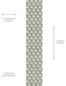 Papel de Parede Block Concret 0.52m x 3.00m