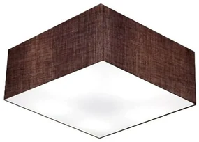 Plafon Para Sala Quadrado SL-3012 Cúpula Cor Café