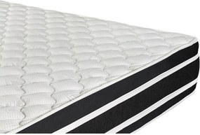 Cama Box Baú Viúva + Colchão De Espuma D33 - Castor - Black White Double Face 128x188x69cm Marrom