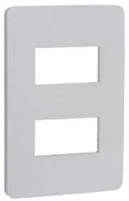 Placa 4x2 Termoplastico Branco 2 Modulos Orion