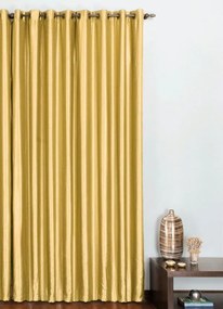 Cortina Rústica Ouro 270x170 cm
