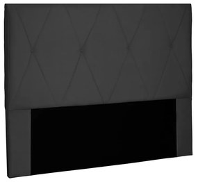 Cabeceira Aquilla Para Cama Box Casal 140 cm Suede - D'Rossi - Preto