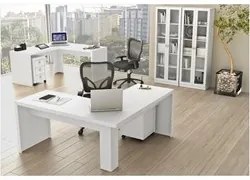 Ambiente para Home Office 06 Peças Branco - Tecno Mobili