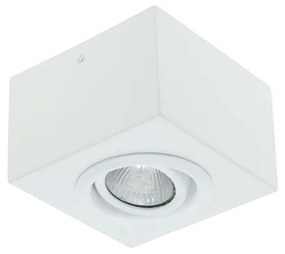 Plafon Sobrepor Aluminio Gu10 7W 11X11cm - BRANCO