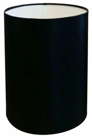 Cúpula abajur e luminária cilíndrica vivare cp-8006 Ø18x25cm - bocal europeu - Preto