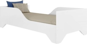 Cama Solteiro Infantil c/ Barras de Proteção p/ colchão 188 x 88 cm MDF Soninho Multimóveis Branca