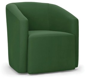 Poltrona Decorativa Orgânica Stella Max Suede Verde D03 - D'Rossi