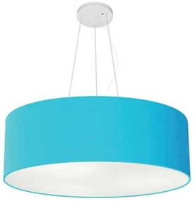 Pendente Cilíndrico Azul Turquesa MJ-4010 Para Mesa de Jantar e Estar