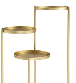 Mesa de Apoio Dourada 76x52 cm - D'Rossi