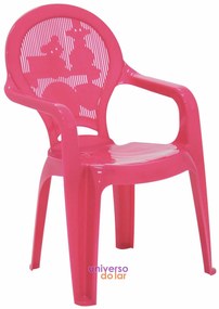Cadeira Tramontina Infantil Catty em Polipropileno Estampado - Rosa  Rosa