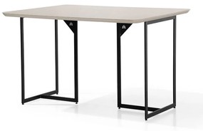 Mesa Office Gaeta Retangular Tampo com Vidro Base Aço Carbono Pintura Eletrostática Design Moderno