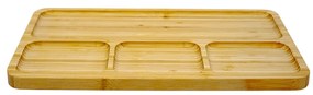 Bandeja Decorativa de Bambu para Petiscos Retangular 2x33x20 cm - D'Rossi