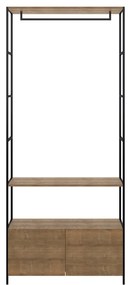 Estante Cabideiro Aberto com Prateleiras Selento Vermont - Wood Prime TS 34253