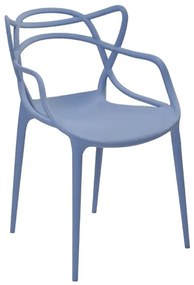 Cadeira Decorativa Sala e Cozinha Feliti (PP) Azul Caribe G56 - Gran Belo