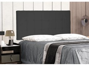 Cabeceira Painel Verona Para Cama Box Casal 140 cm Suede Preto - D'Rossi