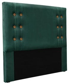 Cabeceira Cama Box Casal 140 cm Gênova Veludo Verde S04 - D'Rossi