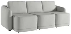 Sofá Cama Casal para Sala 276cm Polska Z08 Linho Cinza - Mpozenato