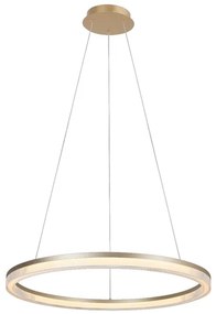 Pendente Led Aluminio Dourado 45w 3000k Anelo