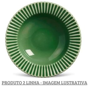 Prato Fundo 22Cm Plisse Verde Sálvia - Porto Brasil 2° Linha