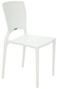 Cadeira Tramontina Safira Branca em Polipropileno e Fibra de Vidro