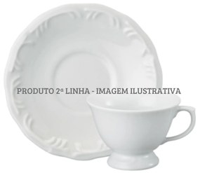 Xicara Chá Com Pires 200Ml Porcelana Schmidt - Mod. Pomerode 2° Linha
