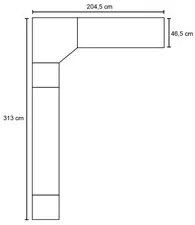 Jogo De Quarto Casal Modulado 6 Peças Master 005 Avelã Rústico/Ártico