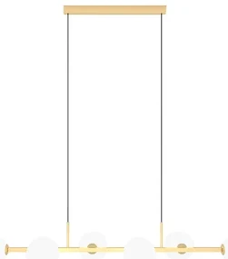 Pendente Aluminio Vidro Orbit 105X26,5Cm - DOURADO