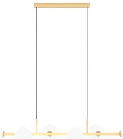 Pendente Aluminio Vidro Orbit 105X26,5Cm - DOURADO