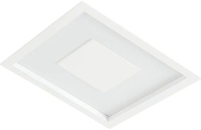 Embutido Dona 50X50Cm Led 32,8W Bivolt | Usina 19300/50 (BT - Branco Texturizado, 3000k)