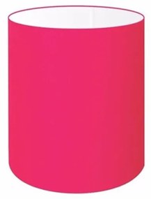 Cúpula em tecido cilíndrica abajur luminária cp-2009 13x15cm rosa pink
