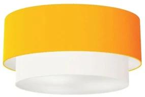 Plafon de Sobrepor Cilíndrico SP-3017 Cúpula Cor Laranja Branco