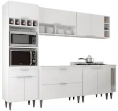 Armário de Cozinha CP07 Para Pia 100cm Pérola Z34 Branco    - Mpozenat