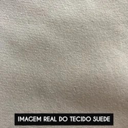 Poltrona Para Sala Pés Metálicos Preto Ana Suede Bege - Ibiza