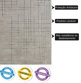 Tapete Para Sala de Estar Sofistik 2,50x3,50 Fino G57 - Tapetes São Carlos
