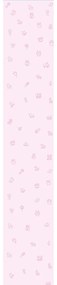 Papel de Parede infantil rosa 0.52m x 3.00m
