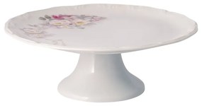 Prato Bolo Com Base 27Cm Porcelana Schmidt - Dec. Eterna E351