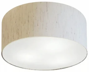 Plafon Para Dormitório Cilíndrico SD-3054 Cúpula Cor Linho Bege