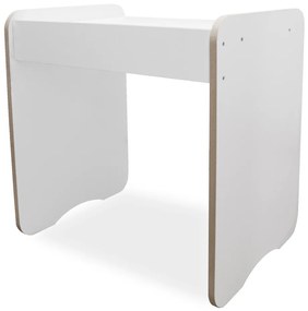 Conjunto Mesa Mesinha E Cadeira Infantil Dora de Madeira MDF Branco