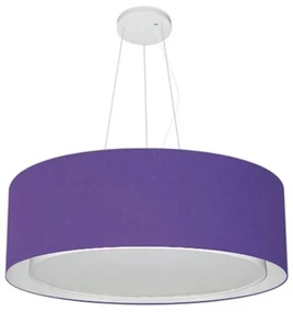 Pendente Cilíndrico Roxo MJ-4126 Para Mesa de Jantar e Estar
