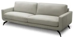 Sofá 2 Lugares Para Sala Living 180cm Vults L08 Couro Pérola - Mpozena